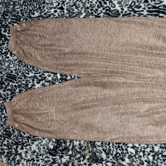 GILLIAN SHIMMER JOGGERS BY SATURDAY/SUNDAY ANTHROPOLOGIE PINK/ROSE SIZE XS NWT - Picture 13 of 16